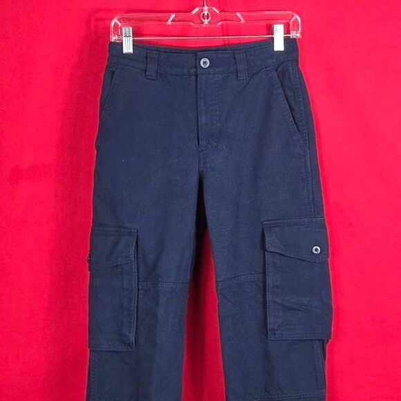 ARITZIA TNA Troop Cargo Pant Navy Blue Womens Size 2 Utility‎ Workwear - Picture 3 of 10